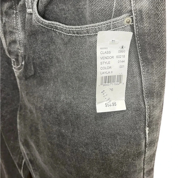 NWT PacSun Laya II Jean Size 26 Washed Black High Waisted 100% Cotton - Picture 5 of 12